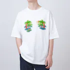 スロータイプ書店 Slowtype Booksのゆるスカ パームツリー 180 Oversized T-Shirt