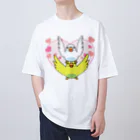 まめるりはことりのラブリーセキセイインコ【まめるりはことり】 オーバーサイズTシャツ