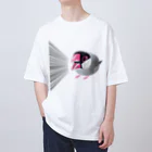 街のいろどりの激おこ！ぎゅるぎゅる桜文鳥 Oversized T-Shirt