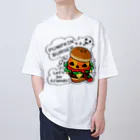 イラスト MONYAAT のGz かぼちゃバーガーA オーバーサイズTシャツ