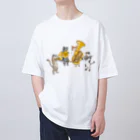 ちよ屋の三匹の猫 Oversized T-Shirt