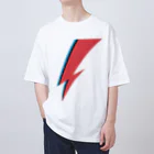 DRIPPEDのLIGHTNING BOLT -GLAM ROCK MAKE UP- オーバーサイズTシャツ