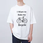 kg_shopのI Want to Ride my Bicycle Oversized T-Shirt