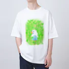 Lily bird（リリーバード）の豆苗まみれのセキセイちゃん オーバーサイズTシャツ