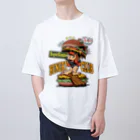 nidan-illustrationの"HUNGRY CLUB" オーバーサイズTシャツ