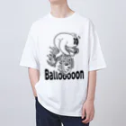 nidan-illustrationの"Ballooooon" #1 オーバーサイズTシャツ