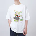 Lily bird（リリーバード）のとろける文鳥ず オーバーサイズTシャツ