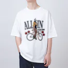 nidan-illustrationの"ALL IN -Track Club-" オーバーサイズTシャツ