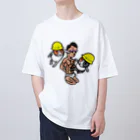 大谷健太のペアルックヘルメットモルモット細マッチョフルボッコ Oversized T-Shirt