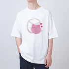 Draw freelyのぶたくんとマシュマロ Oversized T-Shirt