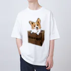 犬グッズの店しえるぶるーの箱入りコーギー Oversized T-Shirt