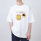 Draw freelyのいつもの朝食　洋 オーバーサイズTシャツ