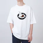 Draw freelyのクリーム白玉ぜんざい Oversized T-Shirt