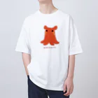 Draw freelyのめんだこさんウインナー オーバーサイズTシャツ