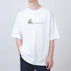 けちゃっぷごはんのお店の自転車ねこ（スイスイバージョン） Oversized T-Shirt