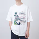 N-huluのサンセット オーバーサイズTシャツ