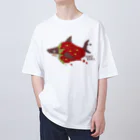 さかたようこ / サメ画家の苺ととろけるおサメさん | TOROKERU SHARK Strawberry オーバーサイズTシャツ