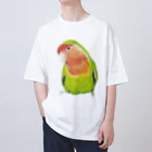 森図鑑の[森図鑑]コザクラインコ ノーマル オーバーサイズTシャツ