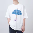 フォーヴァのあじさいの傘 Oversized T-Shirt