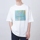 chocosshi shopのつらなりねこ オーバーサイズTシャツ