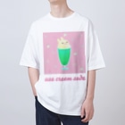 USAGI DESIGN -emi-のうさクリームソーダ Oversized T-Shirt