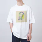 田中ひろみ(usagitv)のゆる仏画「善財童子」 オーバーサイズTシャツ