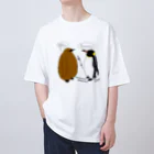 Draw freelyの王様ペンギン Oversized T-Shirt