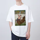 nidan-illustrationの"cow boy"(武者絵) #1 オーバーサイズTシャツ