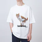 ToMoMiSaのbalance -猫 オーバーサイズTシャツ