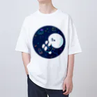 甘漏り屋の宇宙遊泳ビション オーバーサイズTシャツ