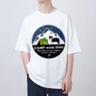 Kazunari0420のCamp  with Dog (Border collie) Oversized T-Shirt