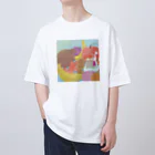 とりやまいろいろグッズのフルーツとパティシエ オーバーサイズTシャツ