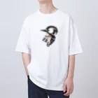 とりみちゃんの野鳥グッズのお店のコゲラ オーバーサイズTシャツ