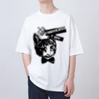 miu.のキジシロ猫　王冠 オーバーサイズTシャツ