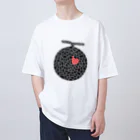 生物＝ケモノのヲ店の『tiles』Melon Oversized T-Shirt