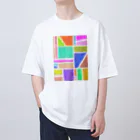 のんつ屋の布ぬりえ オーバーサイズTシャツ