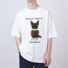 有限会社サイエンスファクトリーのカッショクハイエナのブラウニー Oversized T-Shirt