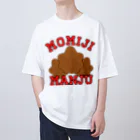 ヘンテコデザイン専門店　SYUNLABOのMOMIJI MANJU オーバーサイズTシャツ