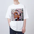 にゃもふぇの「黒ギャル」 Oversized T-Shirt