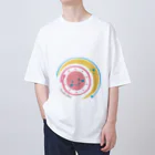 たっちからぁショップのなでなで太陽と月 オーバーサイズTシャツ