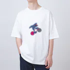 自転車好きの絵描さんの自転車好きのシャチ Oversized T-Shirt