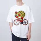 segasworksのカメの自転車乗り Oversized T-Shirt