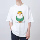 小桜森のコザクラインコ（ホワイトフェイス） Oversized T-Shirt