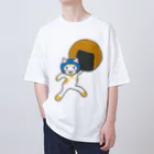 ヨープキャンが気になったのせんべいねこ オーバーサイズTシャツ