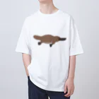 SAKUMA RECORDSのスイスイ泳ぐカモノハシ Oversized T-Shirt