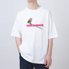 Siderunの館 B2の世界平和だよ！さげみちゃん（ドット文字） Oversized T-Shirt