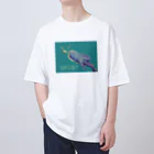 ari designのジンベイザメとコバンザメ オーバーサイズTシャツ