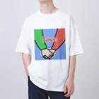 ハナのお店の手を繋ごう Oversized T-Shirt