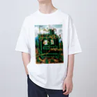 AkironBoy's_Shopのサボテンとサウナの融合 (Fusion of cactns and Sauna) Oversized T-Shirt