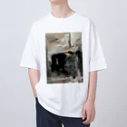 烏帽子 眇眼の夕暮れDROP OUT Oversized T-Shirt